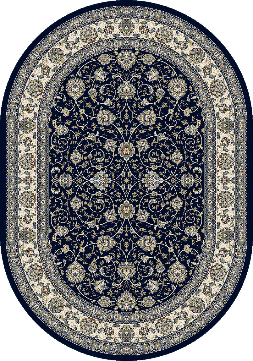Dynamic Rugs ANCIENT GARDEN 57120 Blue/Ivory Area Rug