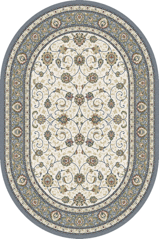 Dynamic Rugs ANCIENT GARDEN 57120 Ivory/Light Blue Area Rug