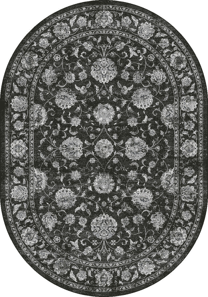 Dynamic Rugs ANCIENT GARDEN 57126 Charcoal/Silver Area Rug