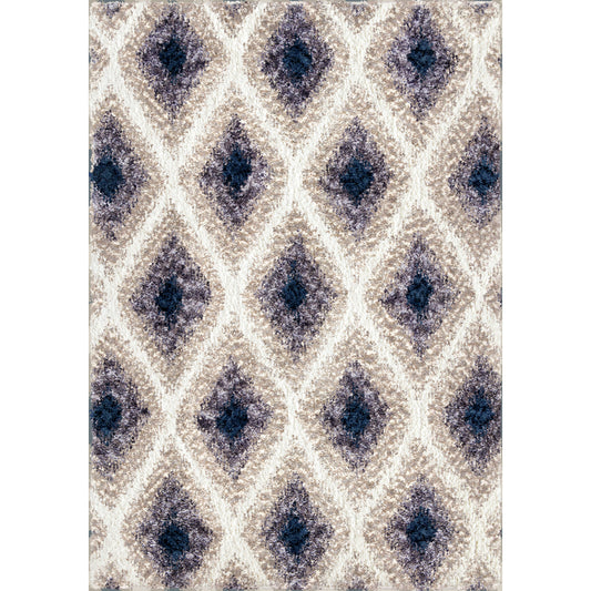 Cotton Tail Ikat Diamond Synthetic Blend Indoor Area Rug by Orian Rugs