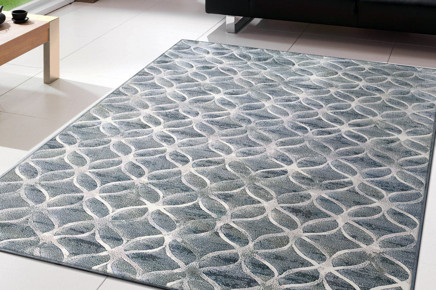 Dynamic Rugs ECLIPSE 63396 Blue Area Rug