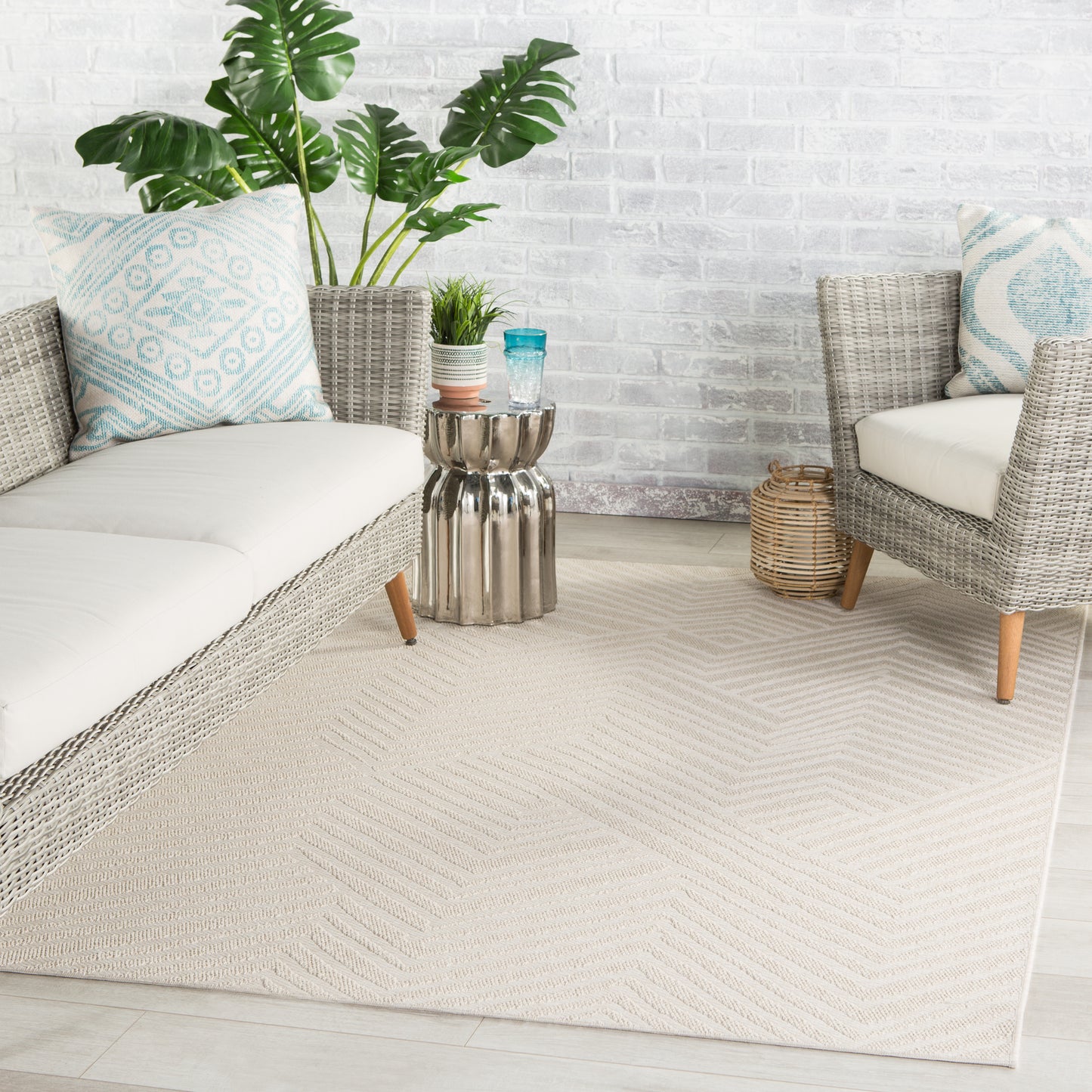 Fresno Linet Machine Made Synthetic Blend Outdoor Area Rug From Jaipur Living