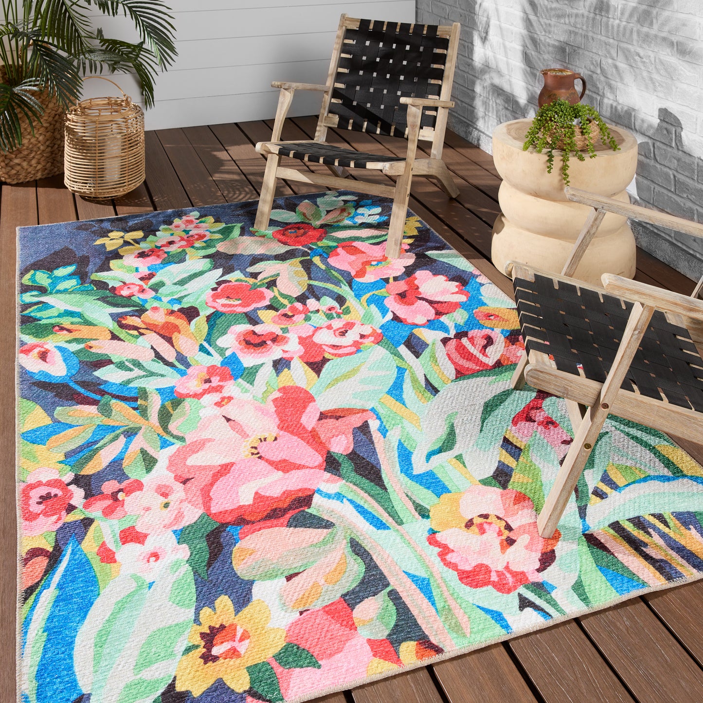 Ibis Lavatera Machine Made Synthetic Blend Outdoor Area Rug From Vibe by Jaipur Living