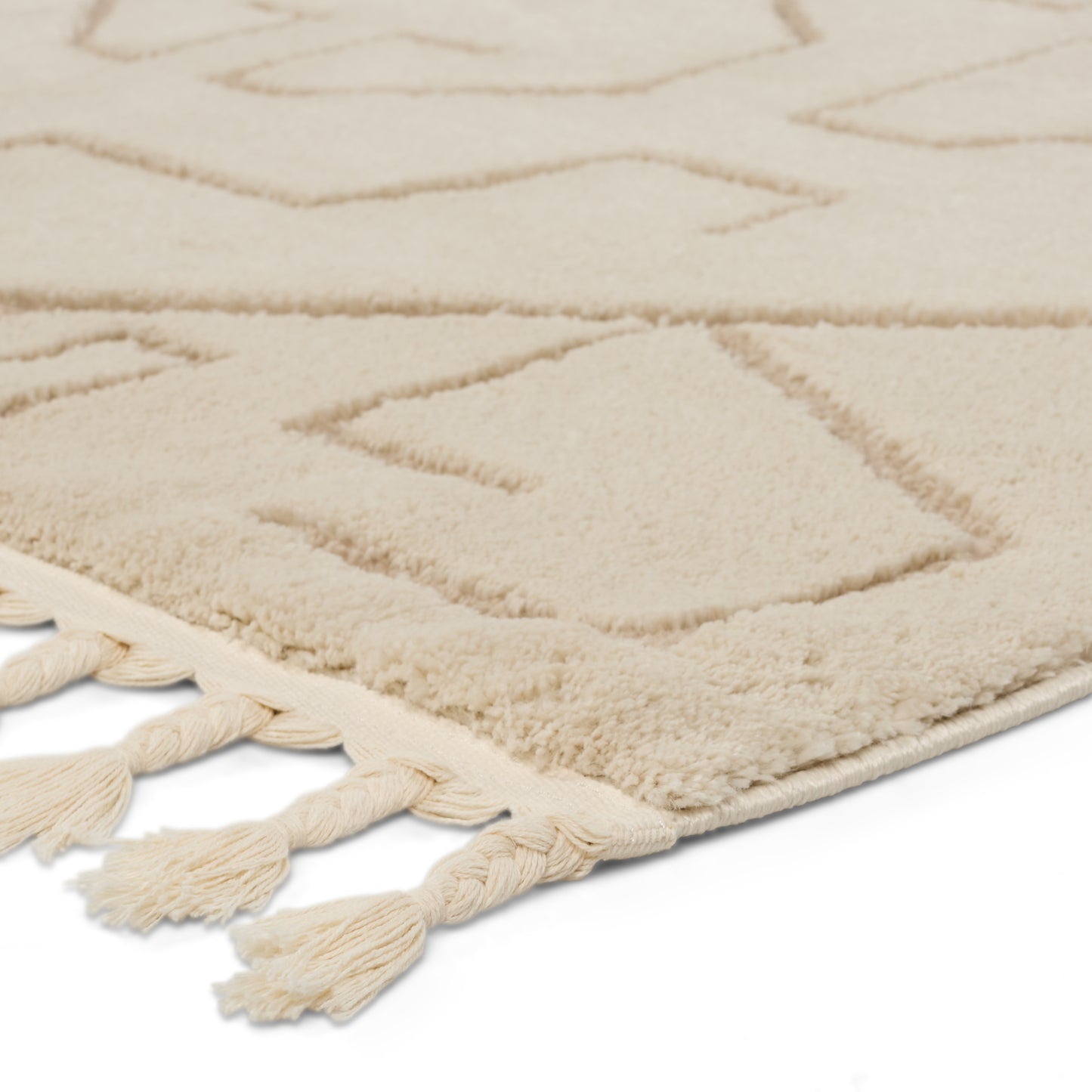 Jaida Cree Machine Made Synthetic Blend Indoor Area Rug From Vibe by Jaipur Living