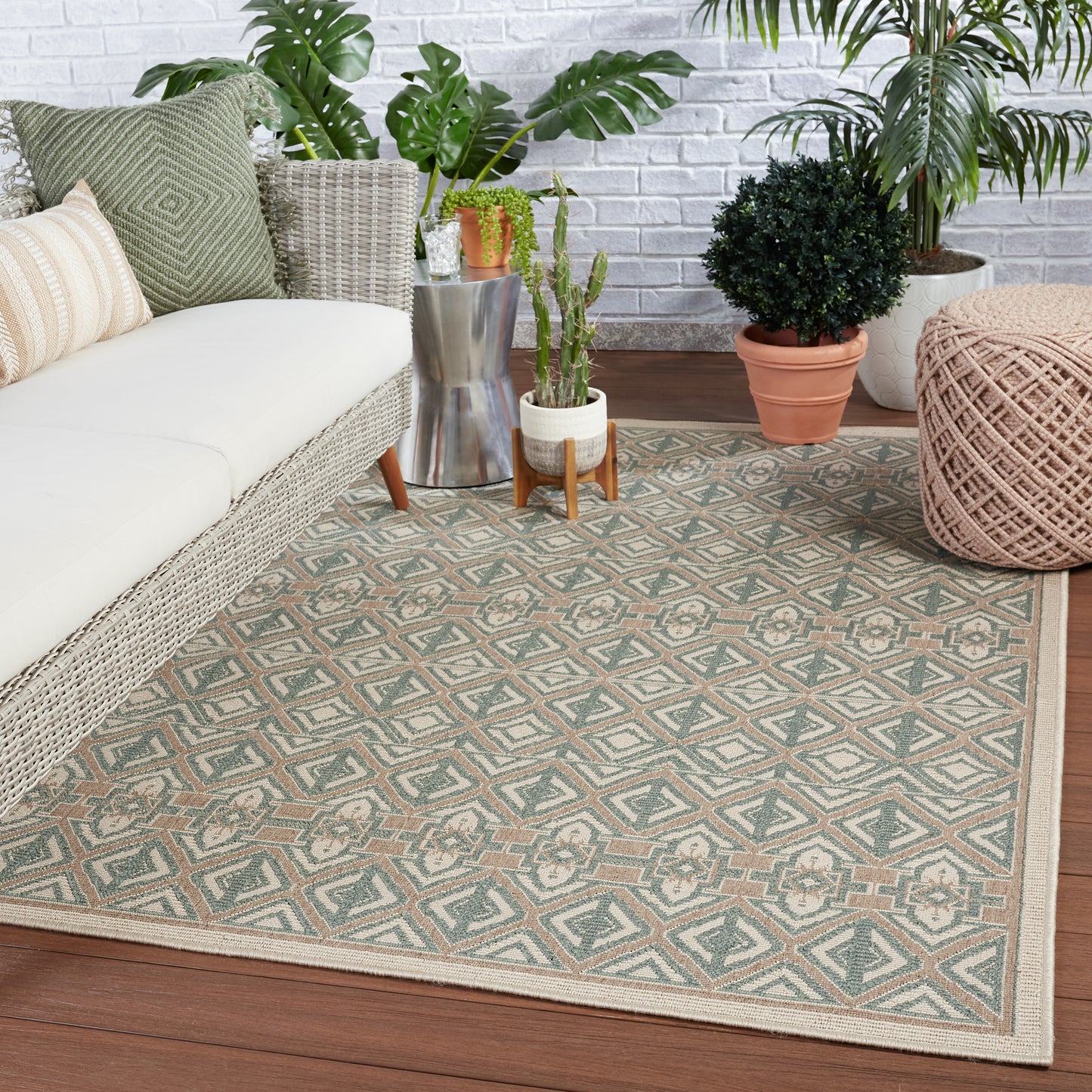 Mahaba Hazina Machine Made Synthetic Blend Outdoor Area Rug From Vibe by Jaipur Living