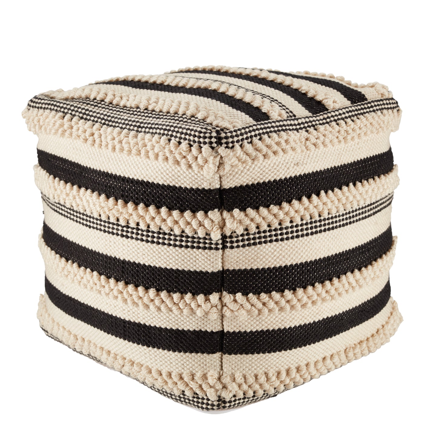 Mandolin Meknes Handmade Synthetic Blend Outdoor Pouf From Jaipur Living