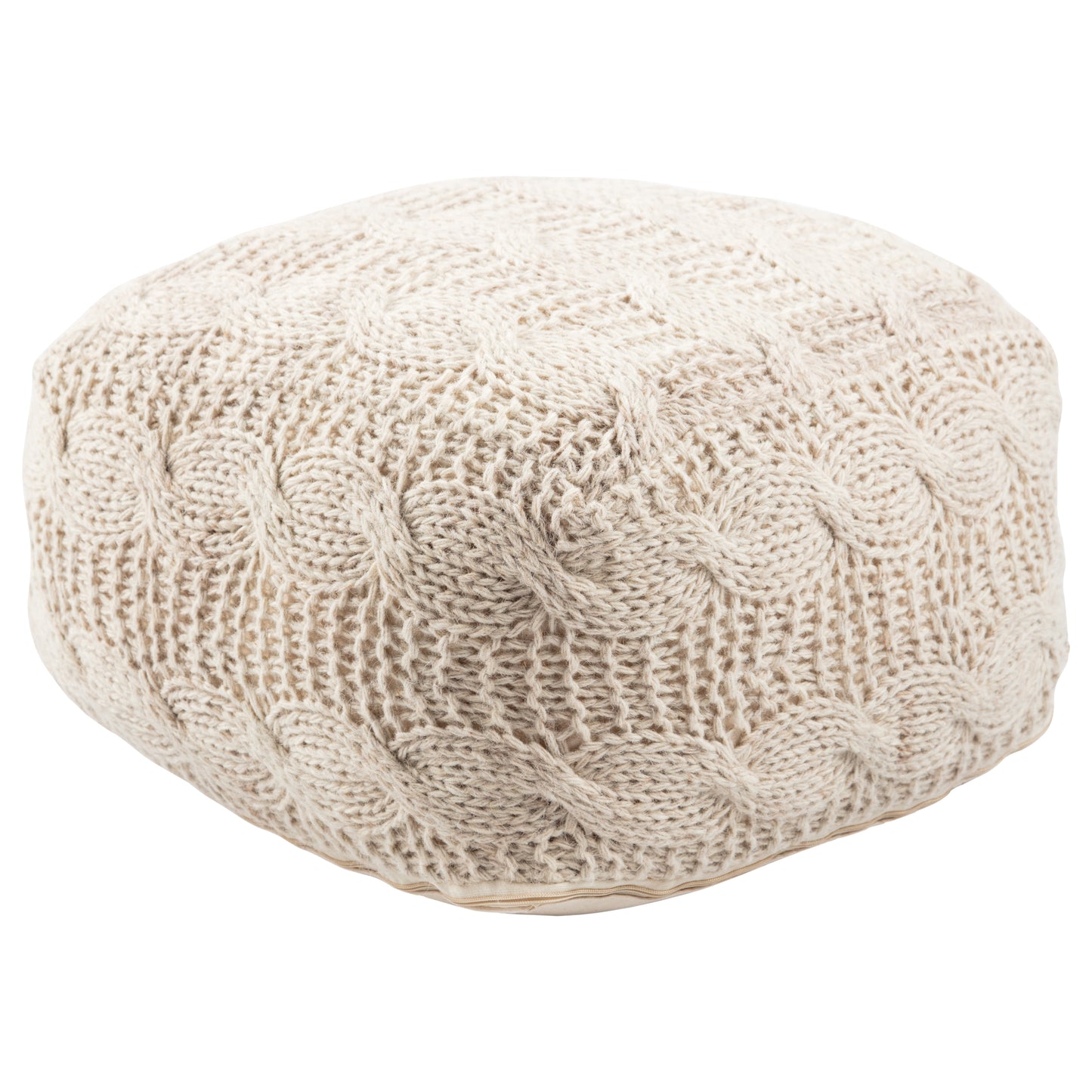 Milford Sh-oslo Handmade Wool Indoor Pouf From Jaipur Living