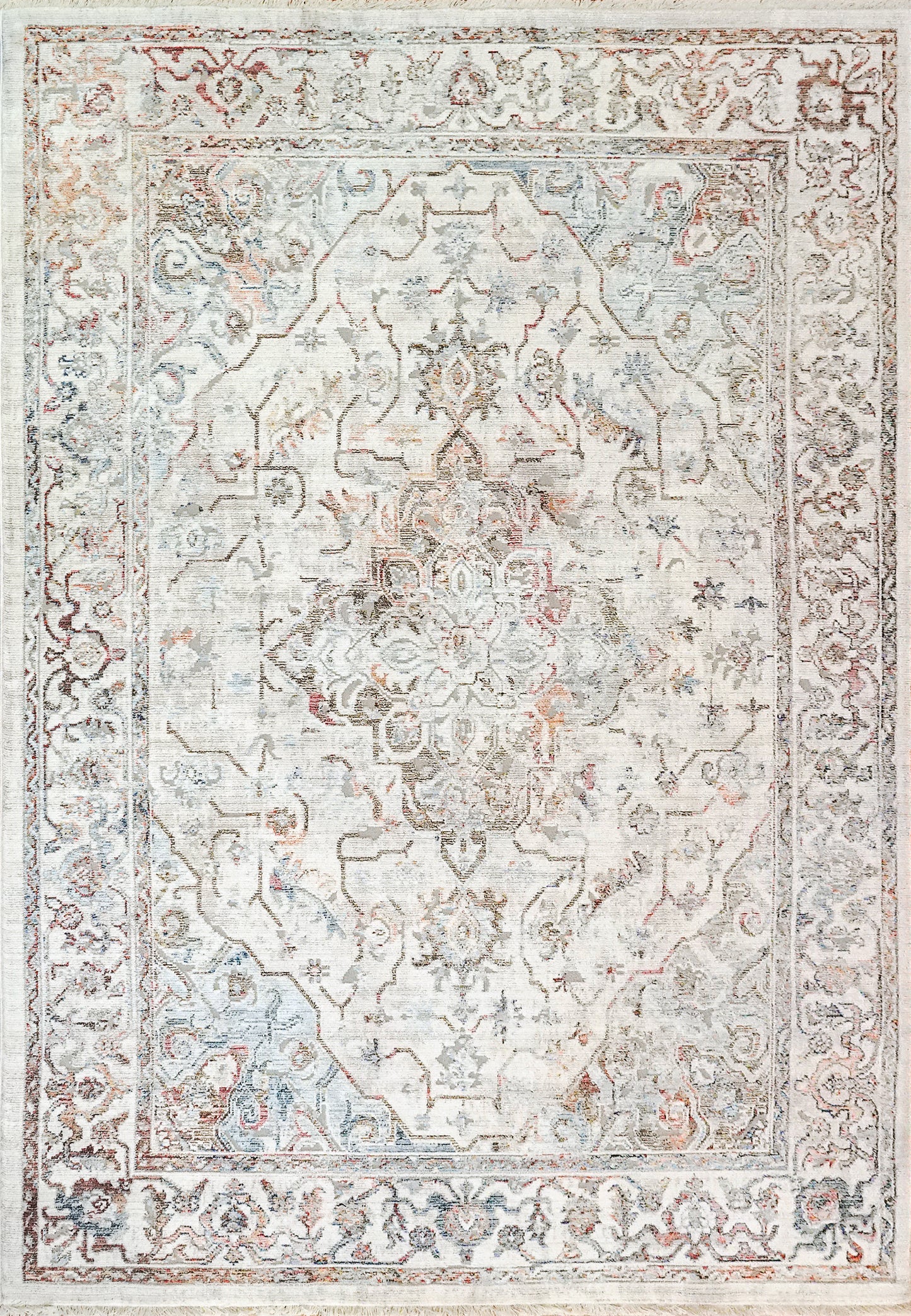 Dynamic Rugs MOOD 8457 Red/Blue/Ivory Area Rug