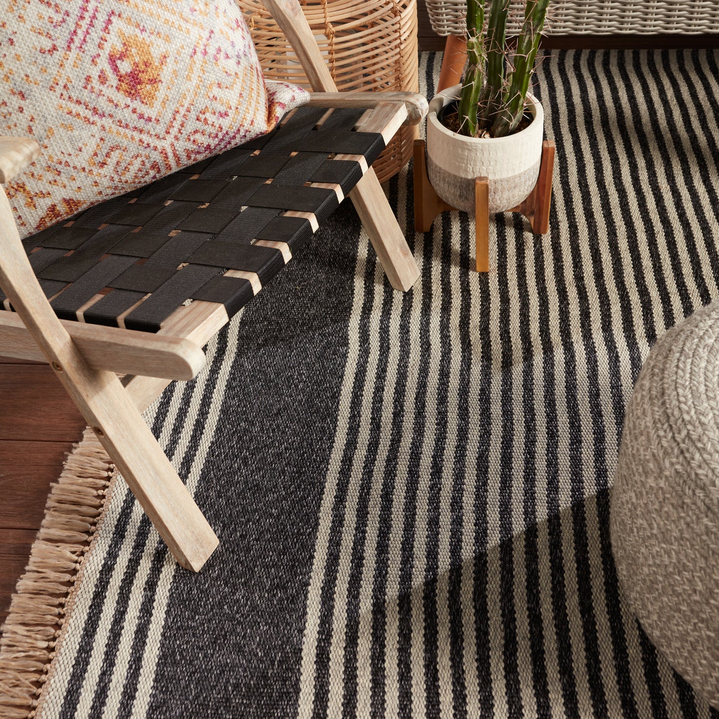 Morro Bay Strand Handmade Synthetic Blend Outdoor Area Rug From Vibe by Jaipur Living