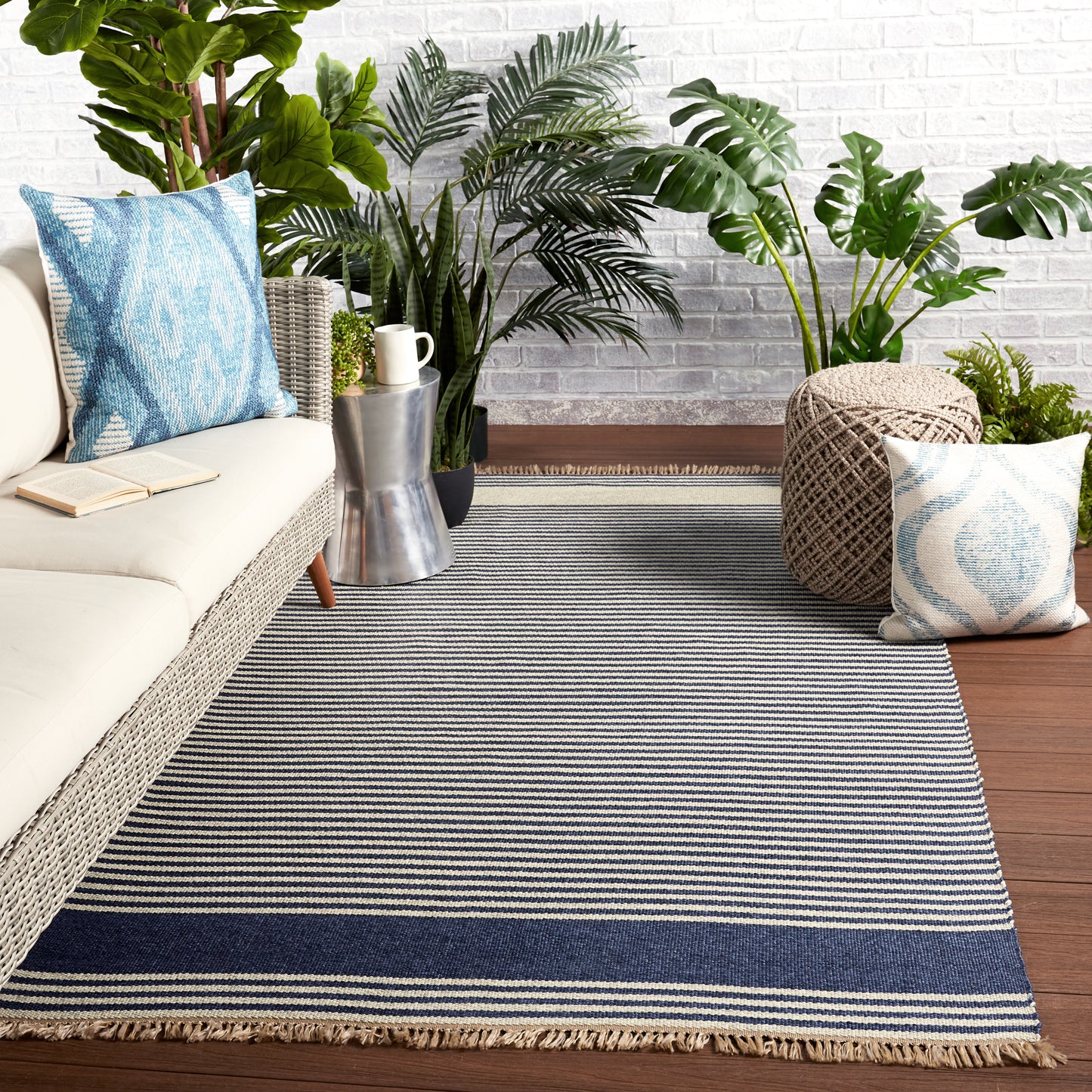 Morro Bay Strand Handmade Synthetic Blend Outdoor Area Rug From Vibe by Jaipur Living