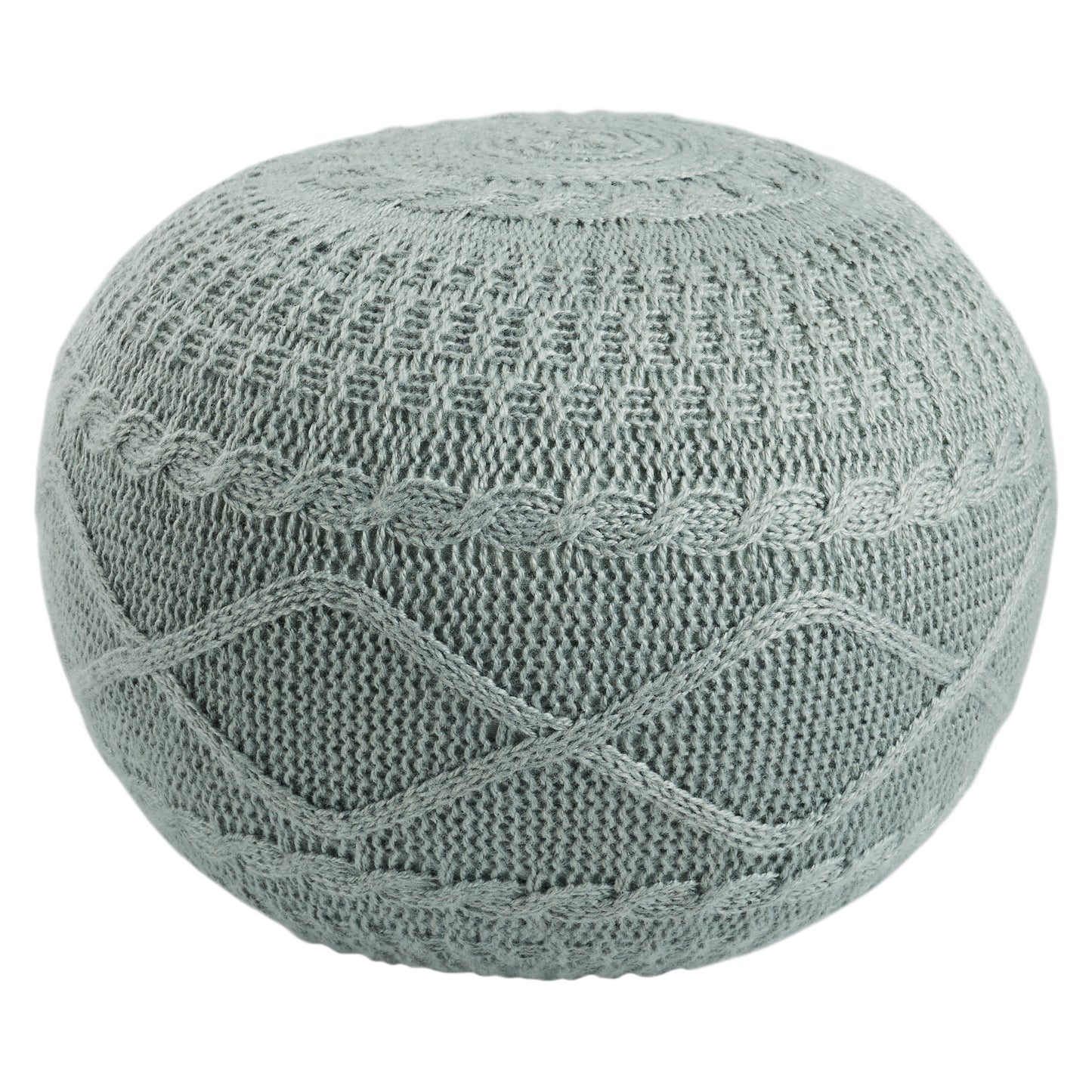 Sitka Hazel Machine Made Synthetic Blend Indoor Pouf From Vibe by Jaipur Living