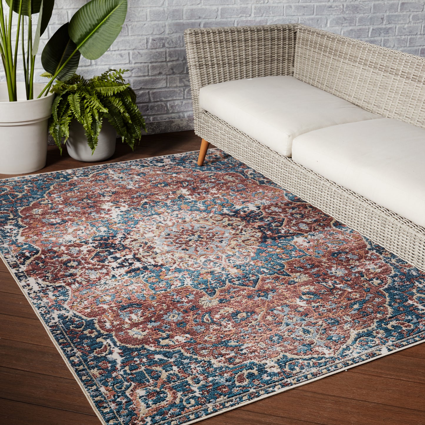 Swoon Akela Machine Made Synthetic Blend Outdoor Area Rug From Vibe by Jaipur Living