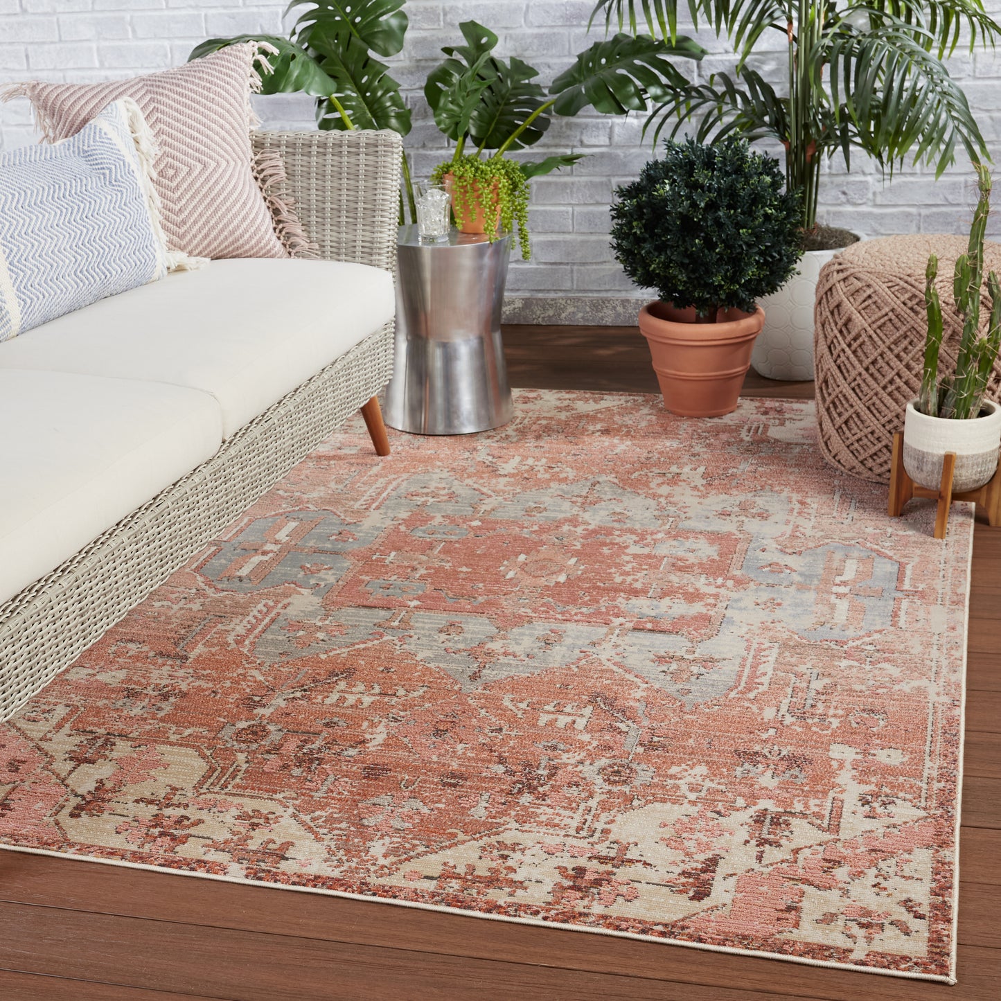 Swoon Priyah Machine Made Synthetic Blend Outdoor Area Rug From Vibe by Jaipur Living