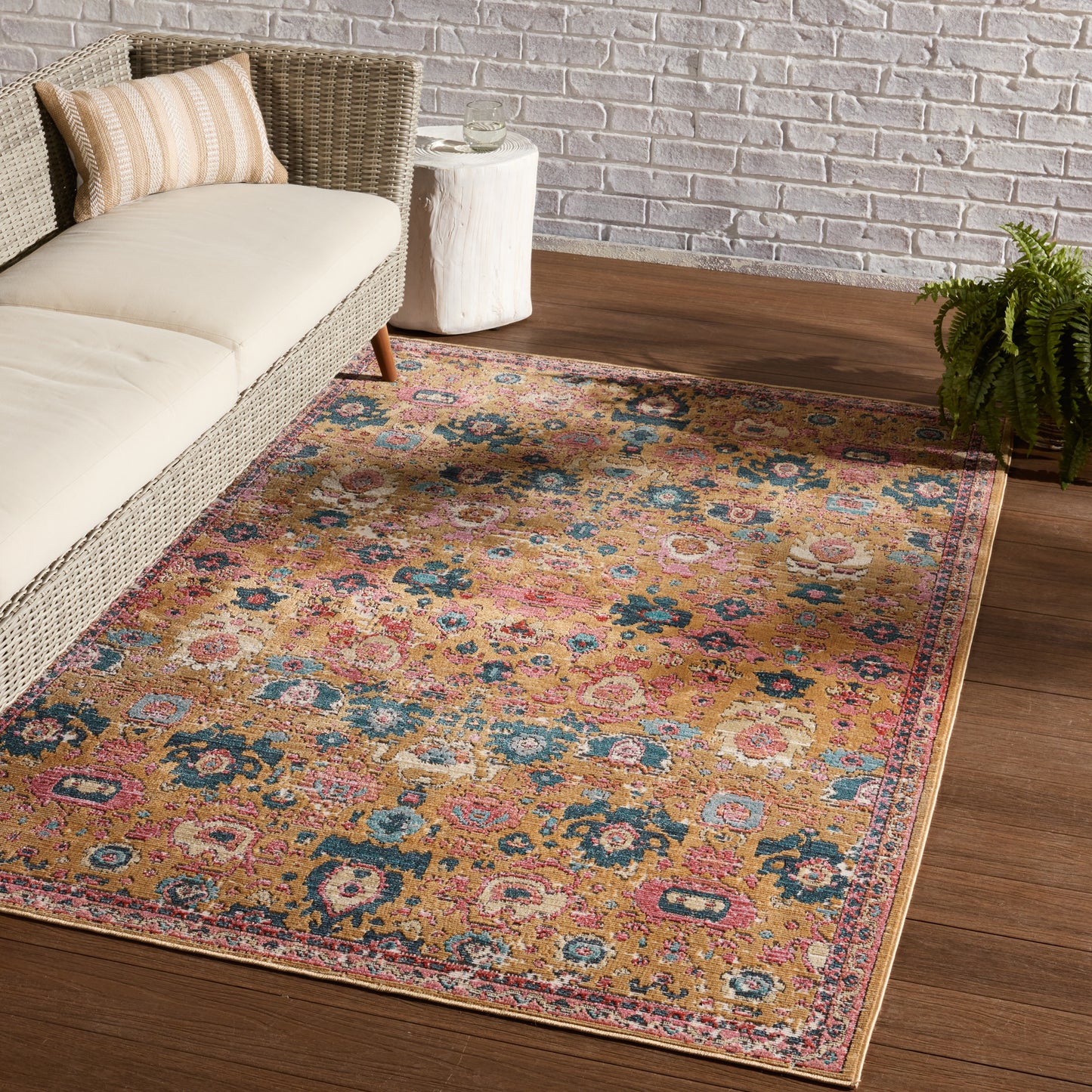 Swoon Azura Machine Made Synthetic Blend Outdoor Area Rug From Vibe by Jaipur Living