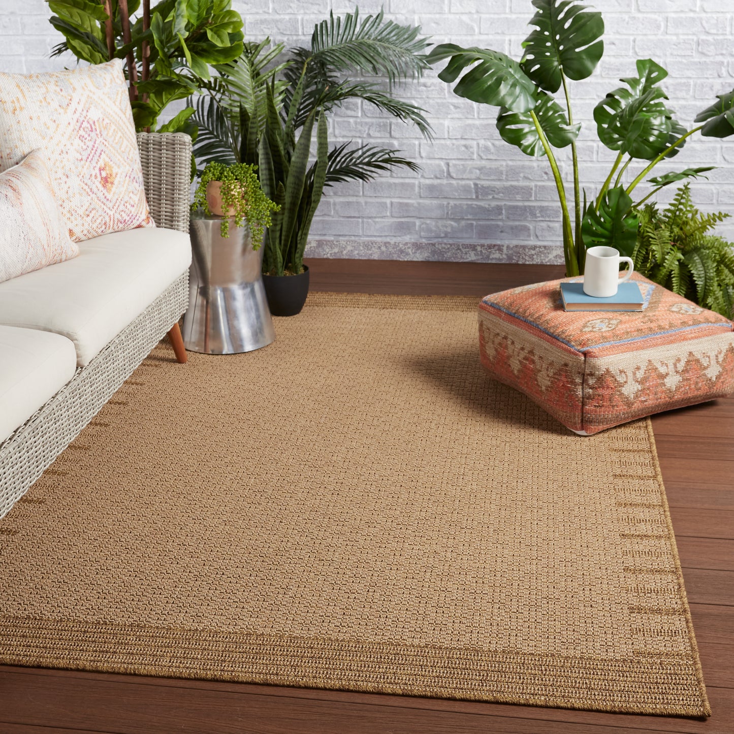 Tahiti Poerava Machine Made Synthetic Blend Outdoor Area Rug From Vibe by Jaipur Living