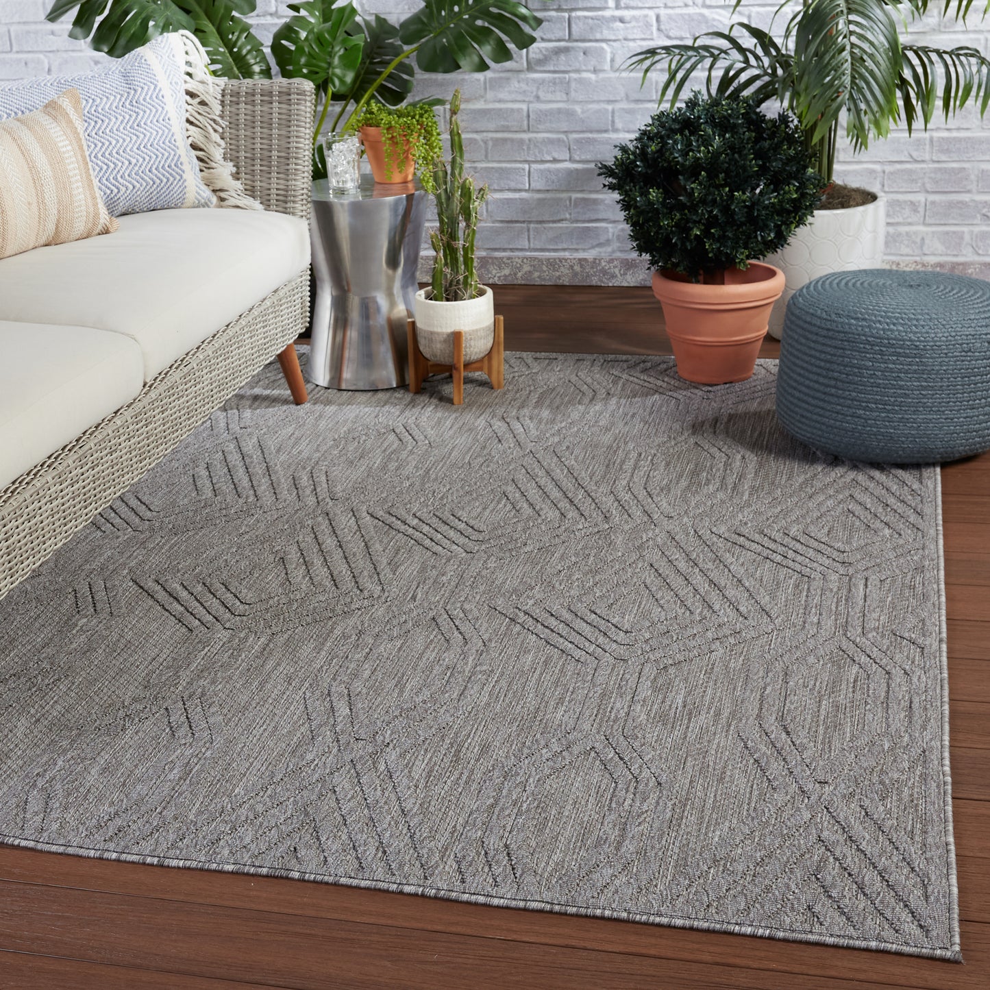 Tajiri By Nikki Chu Adana Machine Made Synthetic Blend Outdoor Area Rug From Jaipur Living