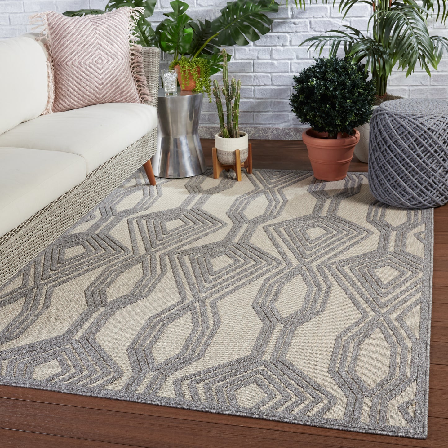 Tajiri By Nikki Chu Adana Machine Made Synthetic Blend Outdoor Area Rug From Jaipur Living