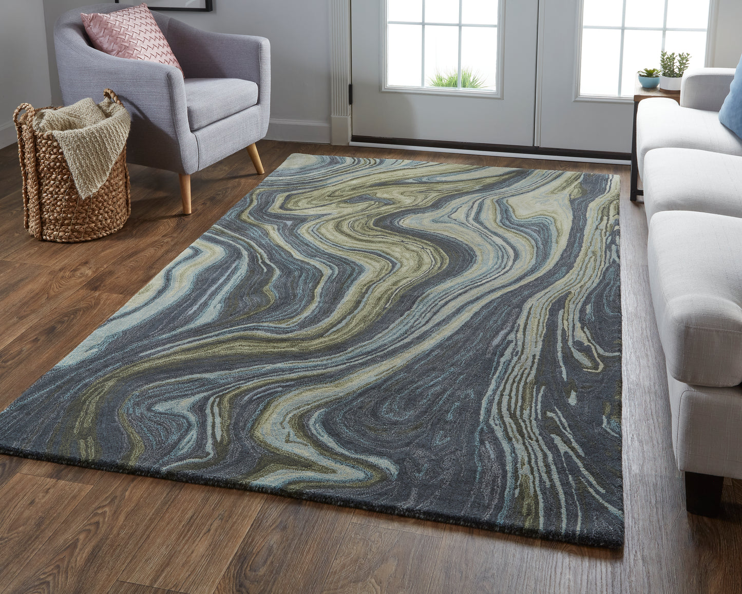 Amira 8631F Hand Tufted Wool Indoor Area Rug by Feizy Rugs