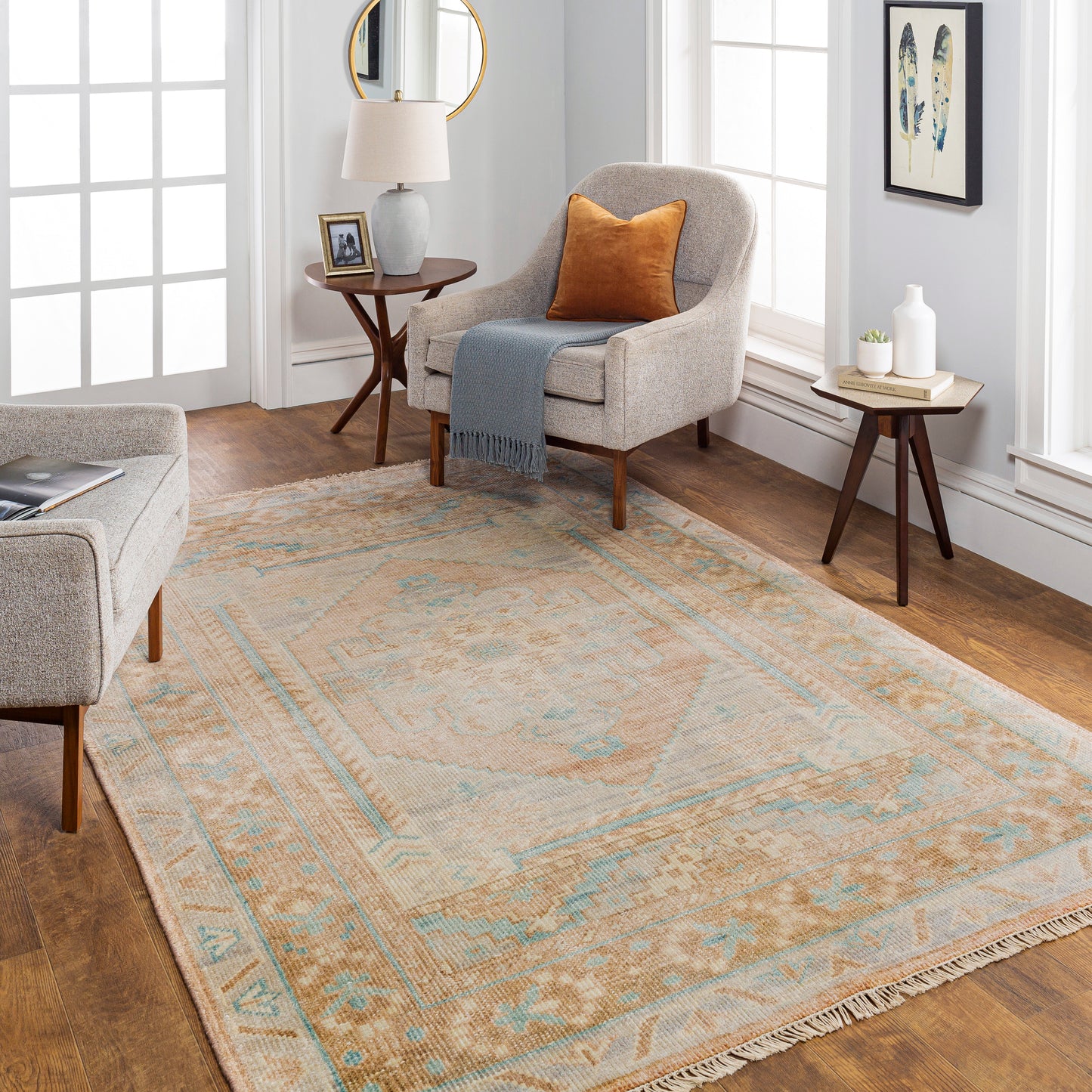 Anadolu 30384 Hand Knotted Wool Indoor Area Rug by Surya Rugs