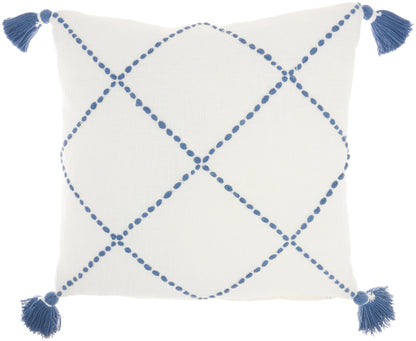 Life Styles SH038 Cotton Braided Stripe Tasse Throw Pillow From Mina Victory By Nourison Rugs