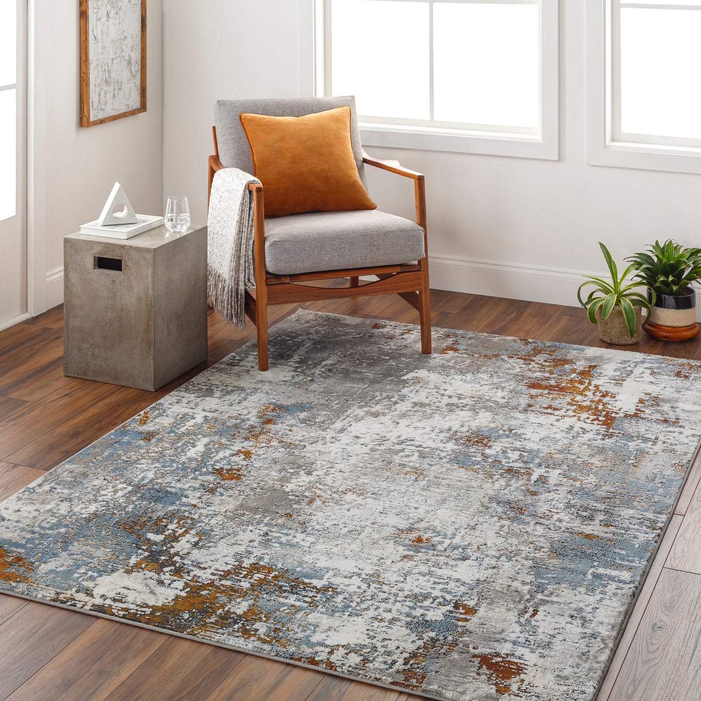 Allegro plus 31124 Machine Woven Synthetic Blend Indoor Area Rug by Surya Rugs