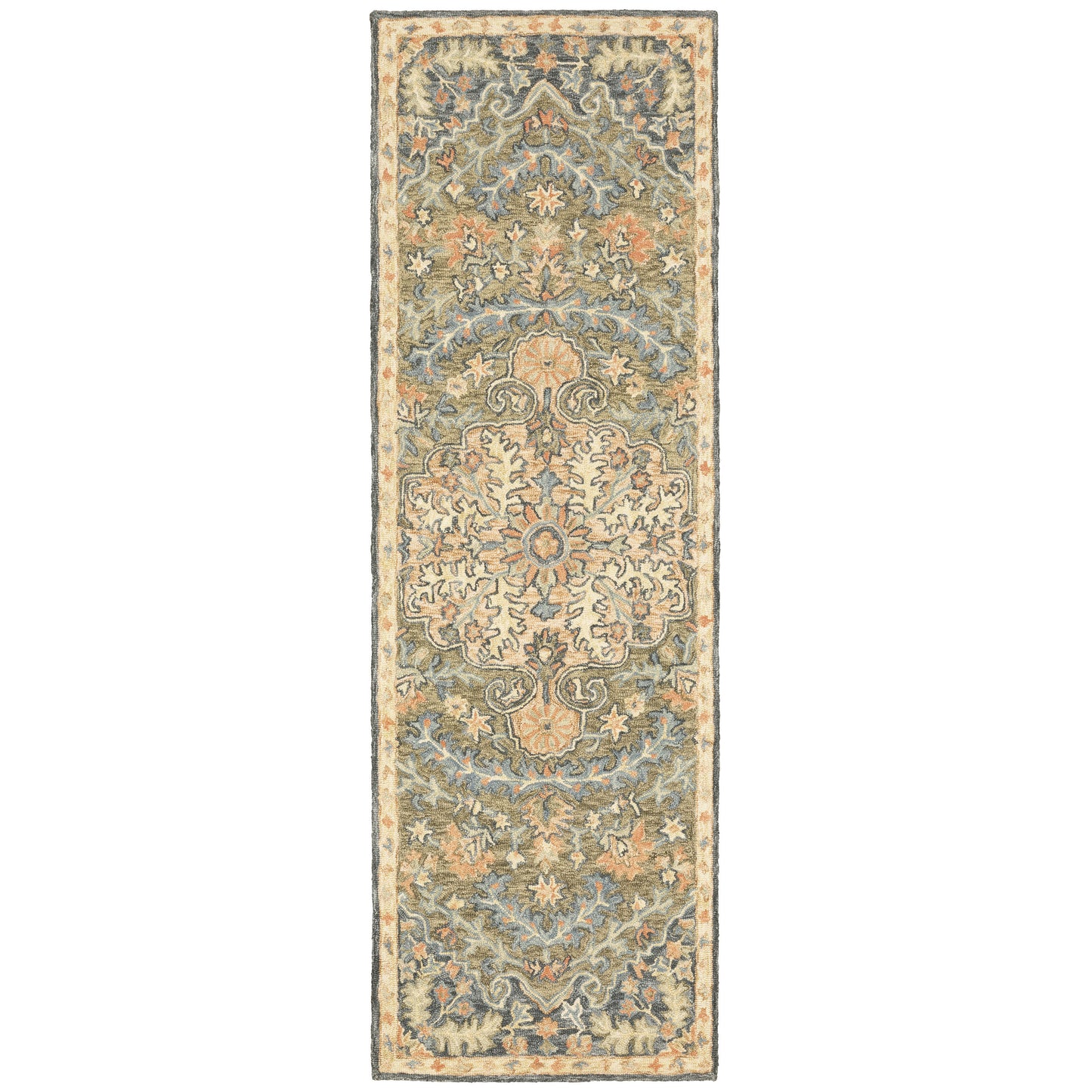 ALFRESCO Medallion Hand-Tufted Wool Indoor Area Rug by Oriental Weavers