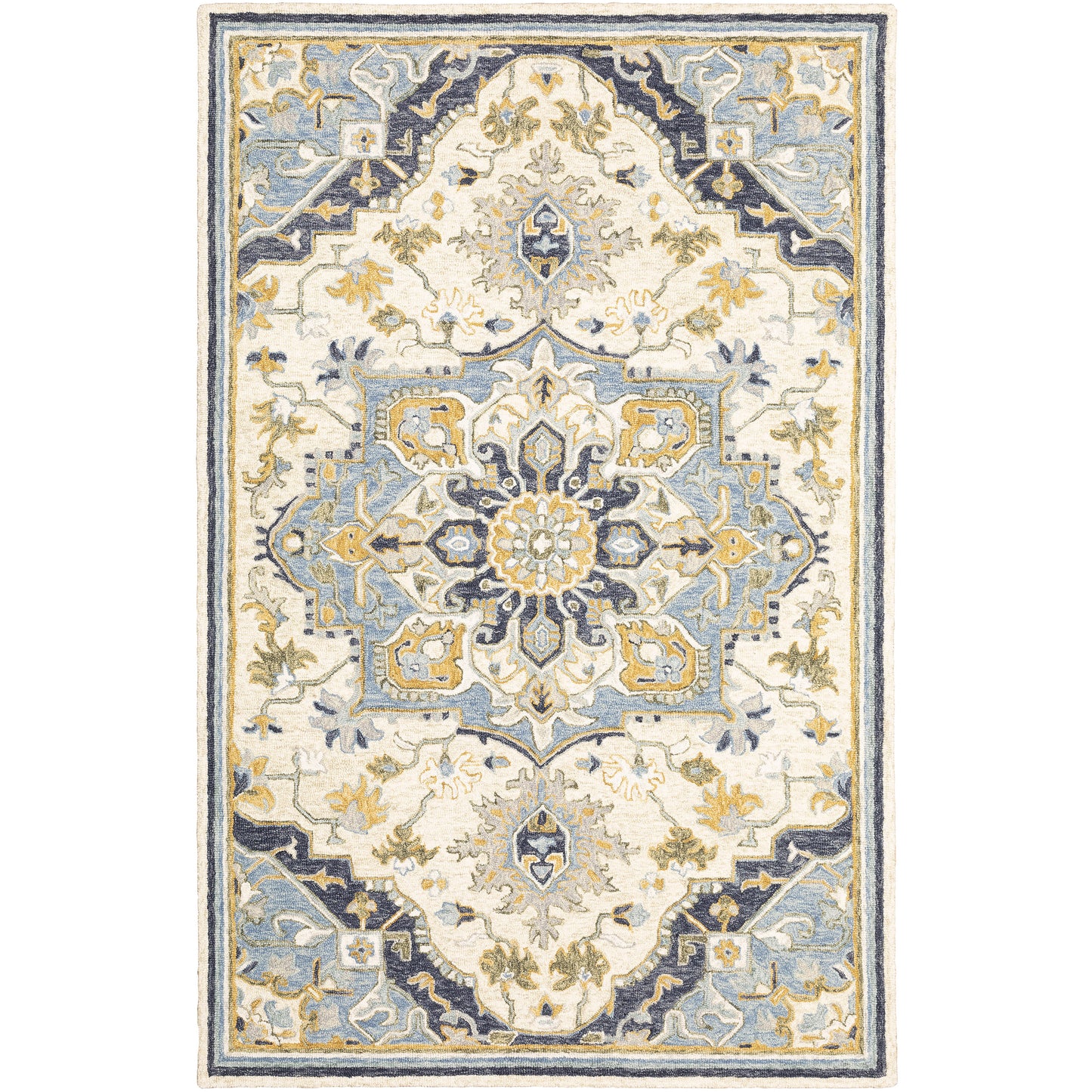 ALFRESCO Medallion Hand-Tufted Wool Indoor Area Rug by Oriental Weavers