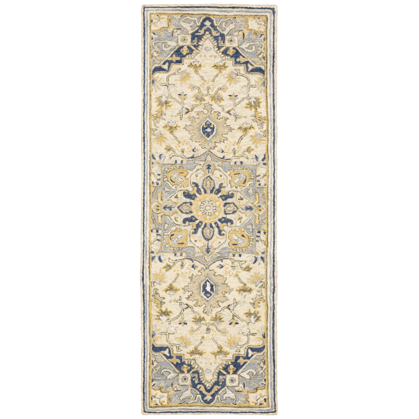 ALFRESCO Medallion Hand-Tufted Wool Indoor Area Rug by Oriental Weavers