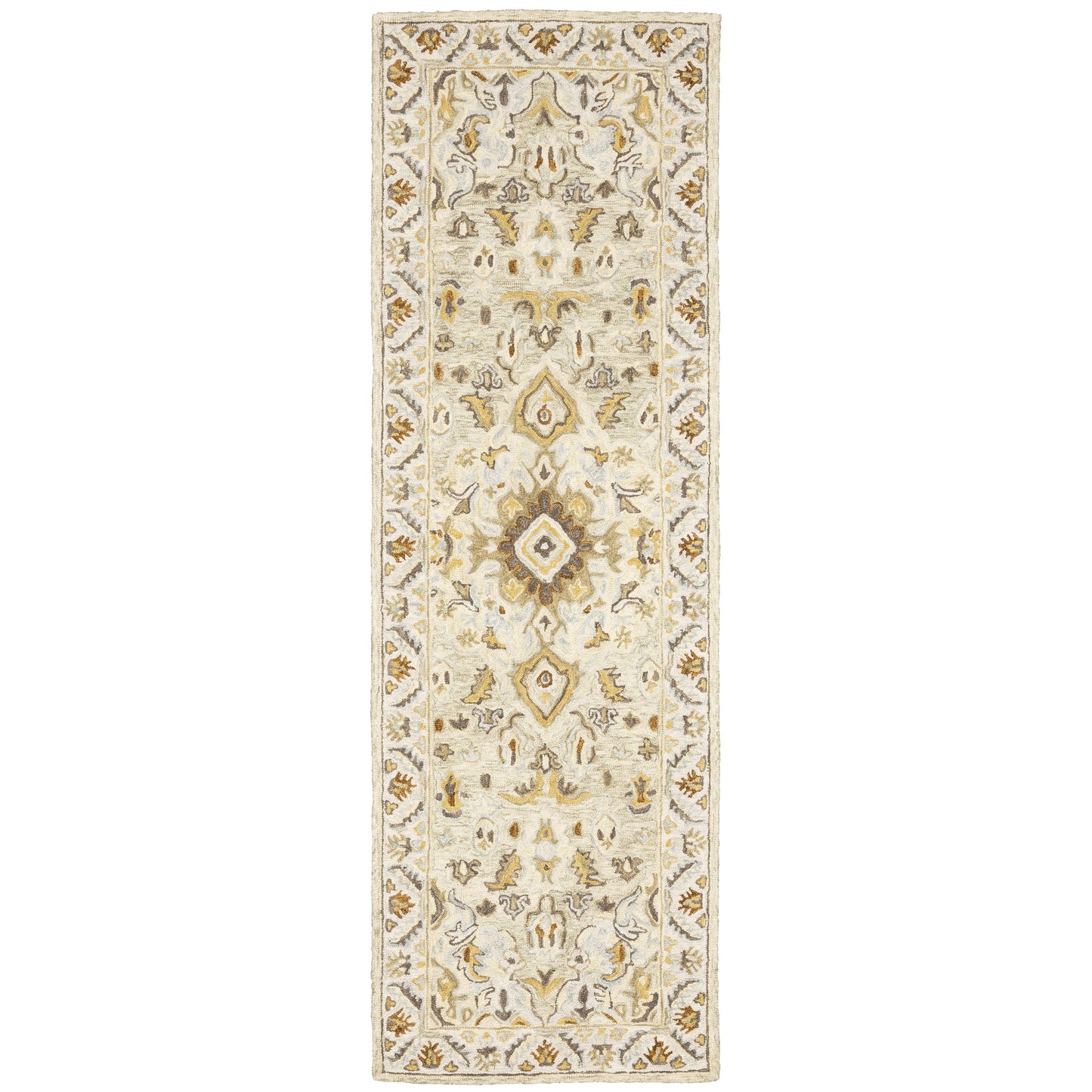 ALFRESCO Medallion Hand-Tufted Wool Indoor Area Rug by Oriental Weavers