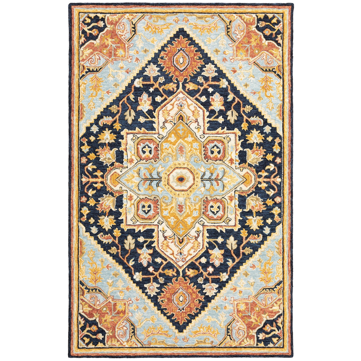 ALFRESCO Medallion Hand-Tufted Wool Indoor Area Rug by Oriental Weavers