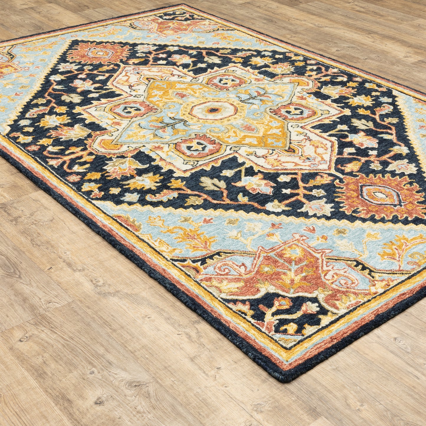 ALFRESCO Medallion Hand-Tufted Wool Indoor Area Rug by Oriental Weavers