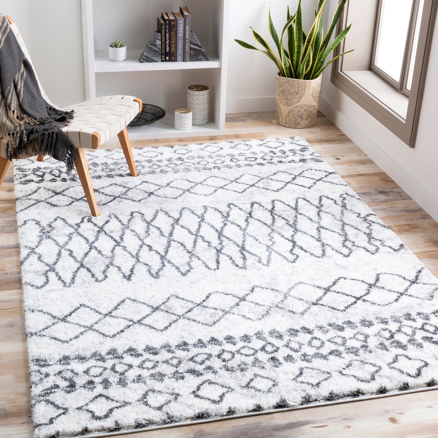 Aliyah shag 26305 Machine Woven Synthetic Blend Indoor Area Rug by Surya Rugs