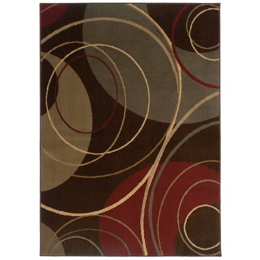 AMELIA Abstract Power-Loomed Synthetic Blend Indoor Area Rug by Oriental Weavers