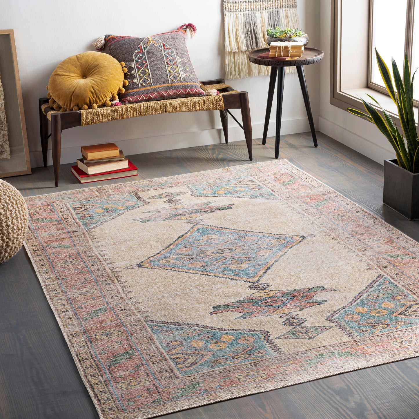 Amelie 26779 Machine Woven Synthetic Blend Indoor Area Rug by Surya Rugs