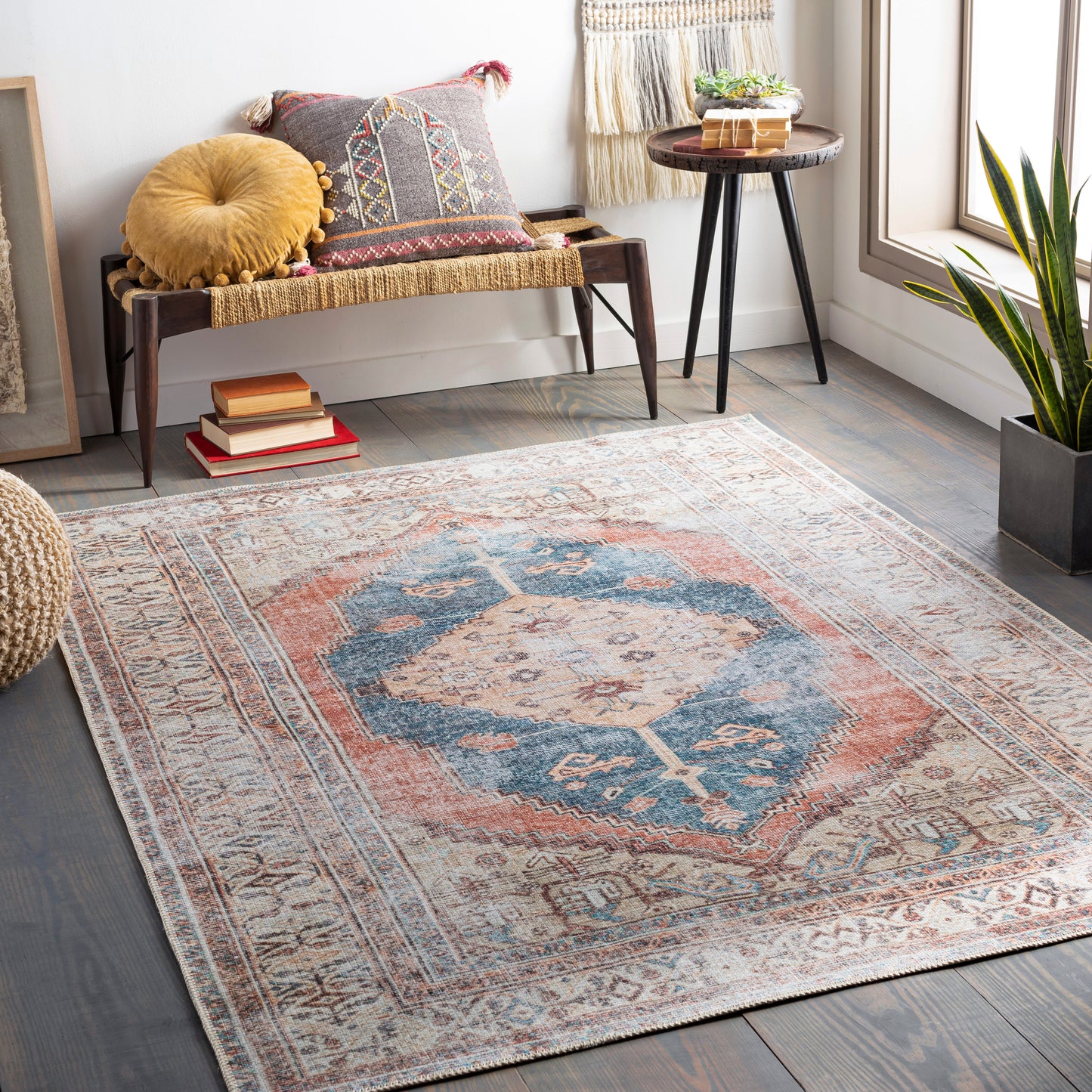 Amelie 26809 Machine Woven Synthetic Blend Indoor Area Rug by Surya Rugs