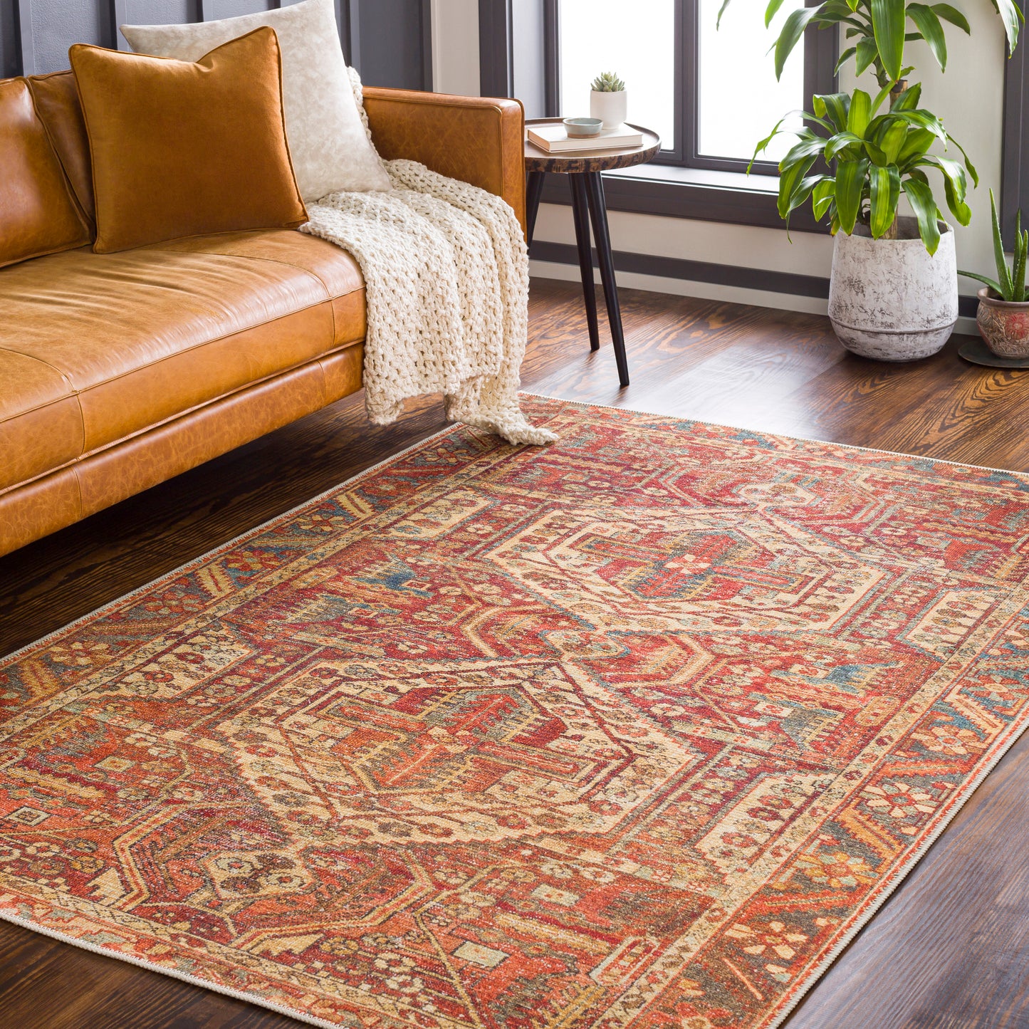 Amelie 29522 Machine Woven Synthetic Blend Indoor Area Rug by Surya Rugs