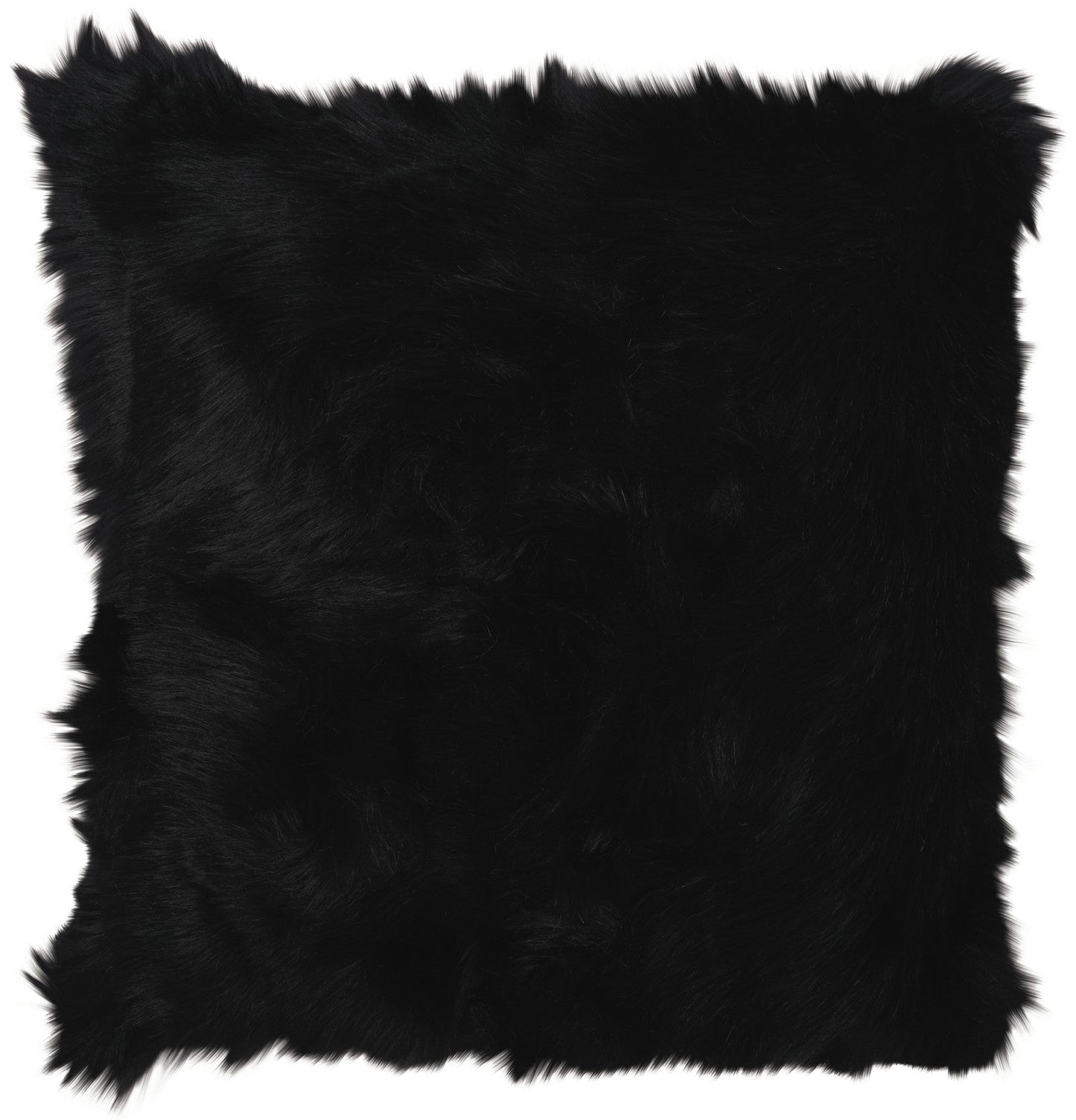 Faux Fur FL101 Synthetic Blend Remen Poly Faux Fur Throw Pillow From Mina Victory By Nourison Rugs