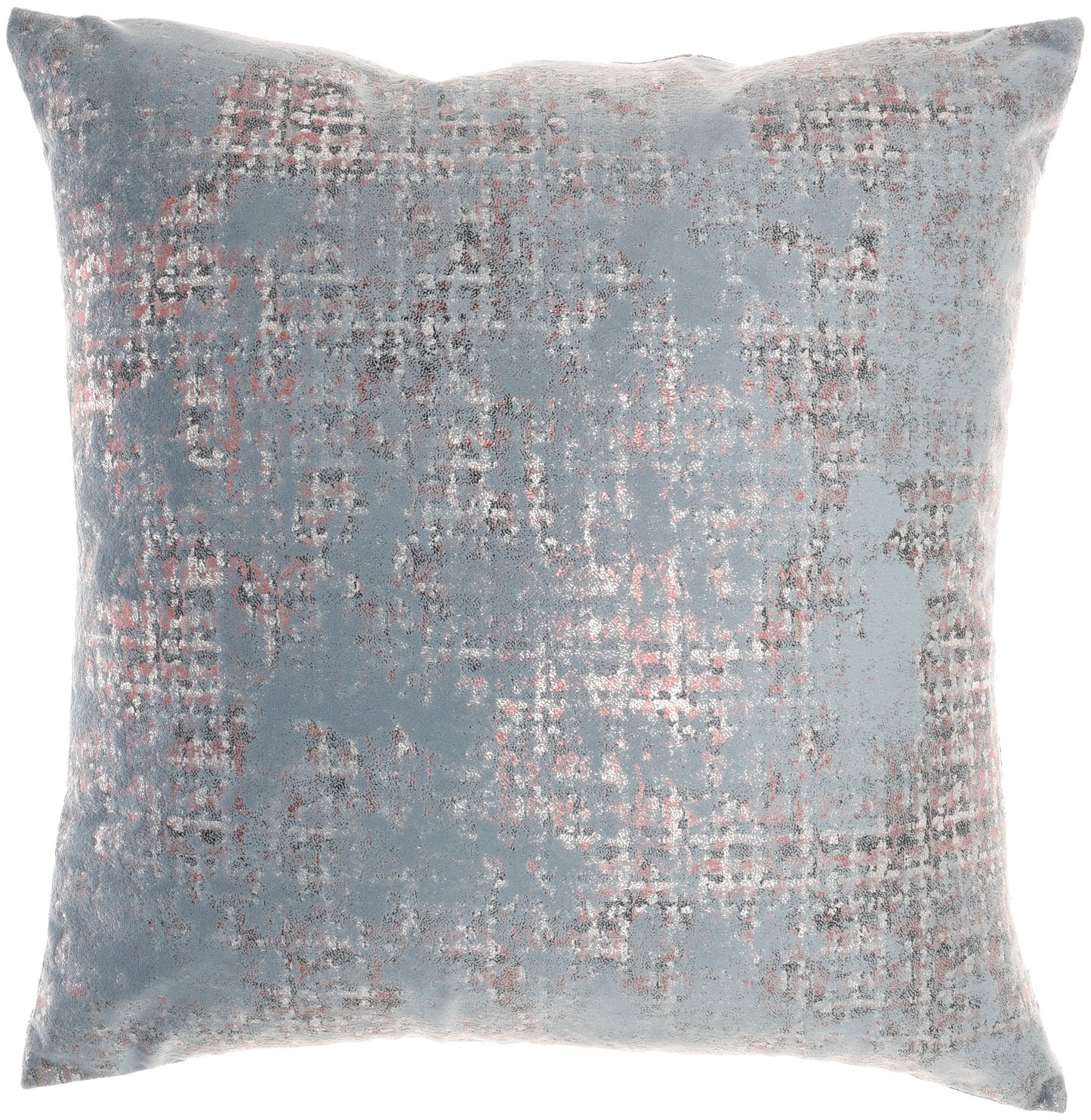 Sofia L0322 Synthetic Blend Distress Metallic Throw Pillow From Mina Victory By Nourison Rugs