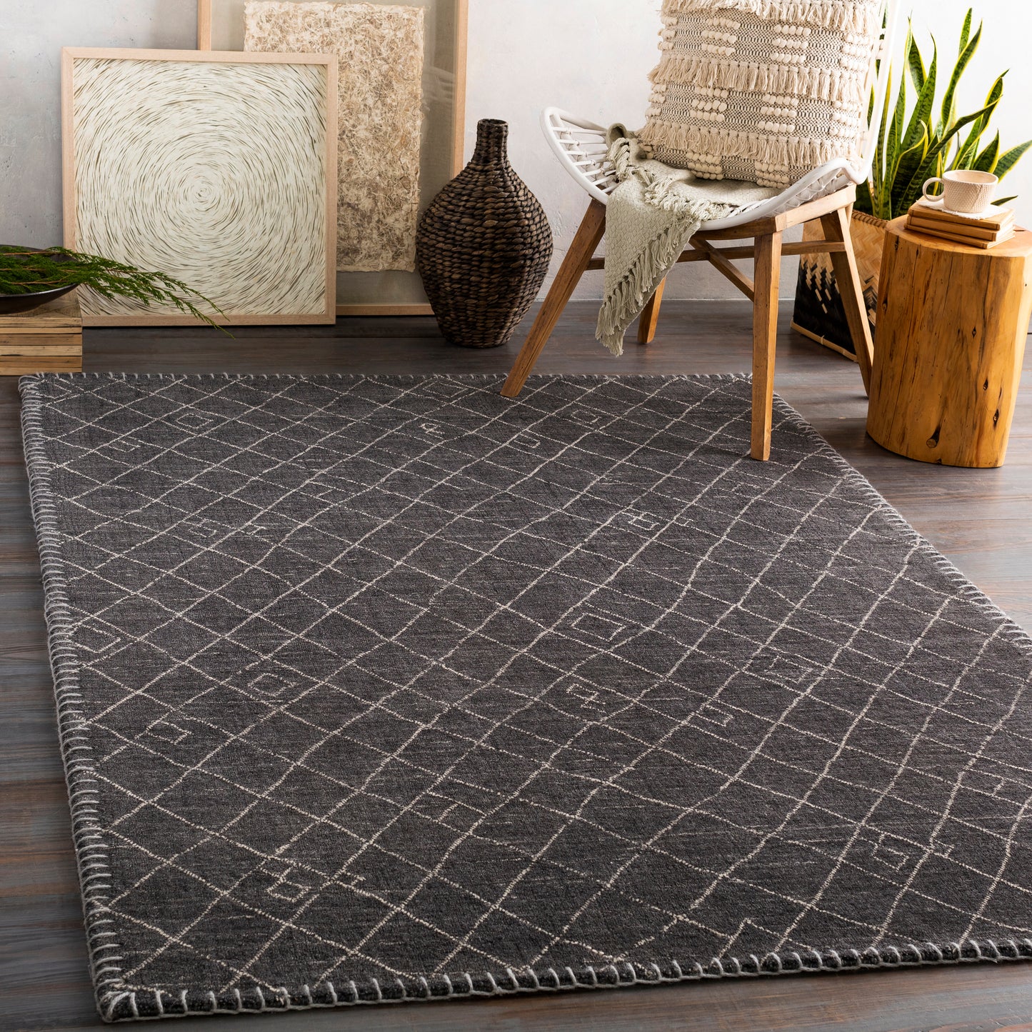 Arlequin 30026 Hand Knotted Wool Indoor Area Rug by Surya Rugs