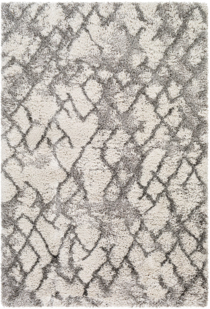Alta shag 26997 Machine Woven Synthetic Blend Indoor Area Rug by Surya Rugs