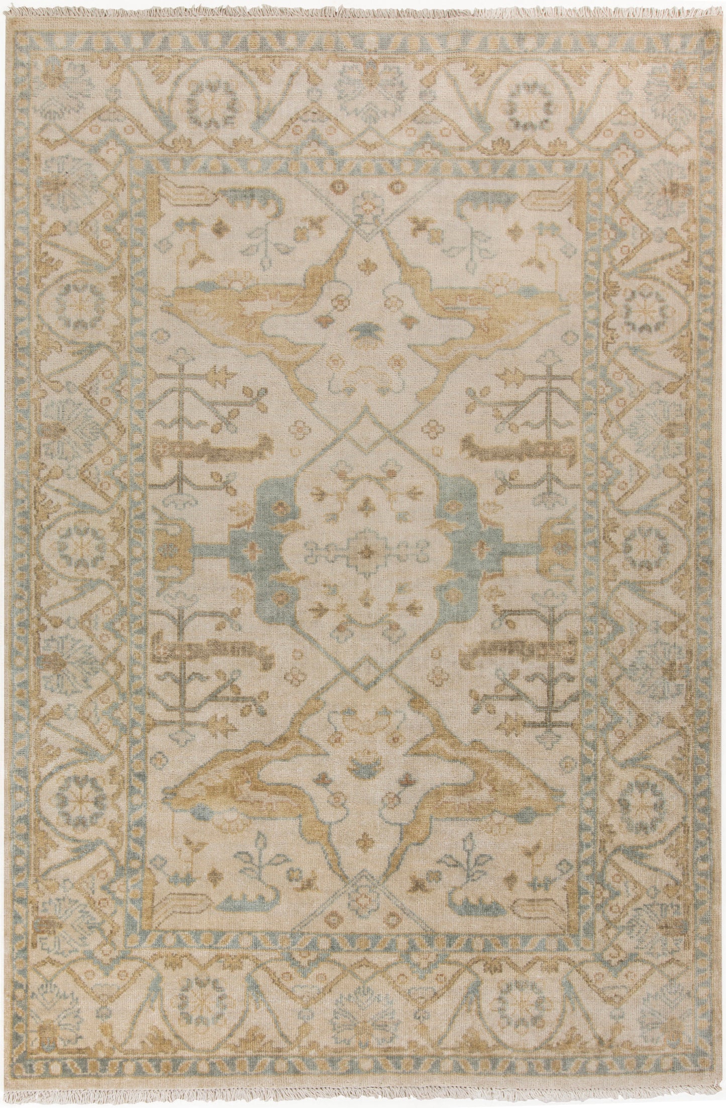 Antique 1148 Hand Knotted Wool Indoor Area Rug by Surya Rugs