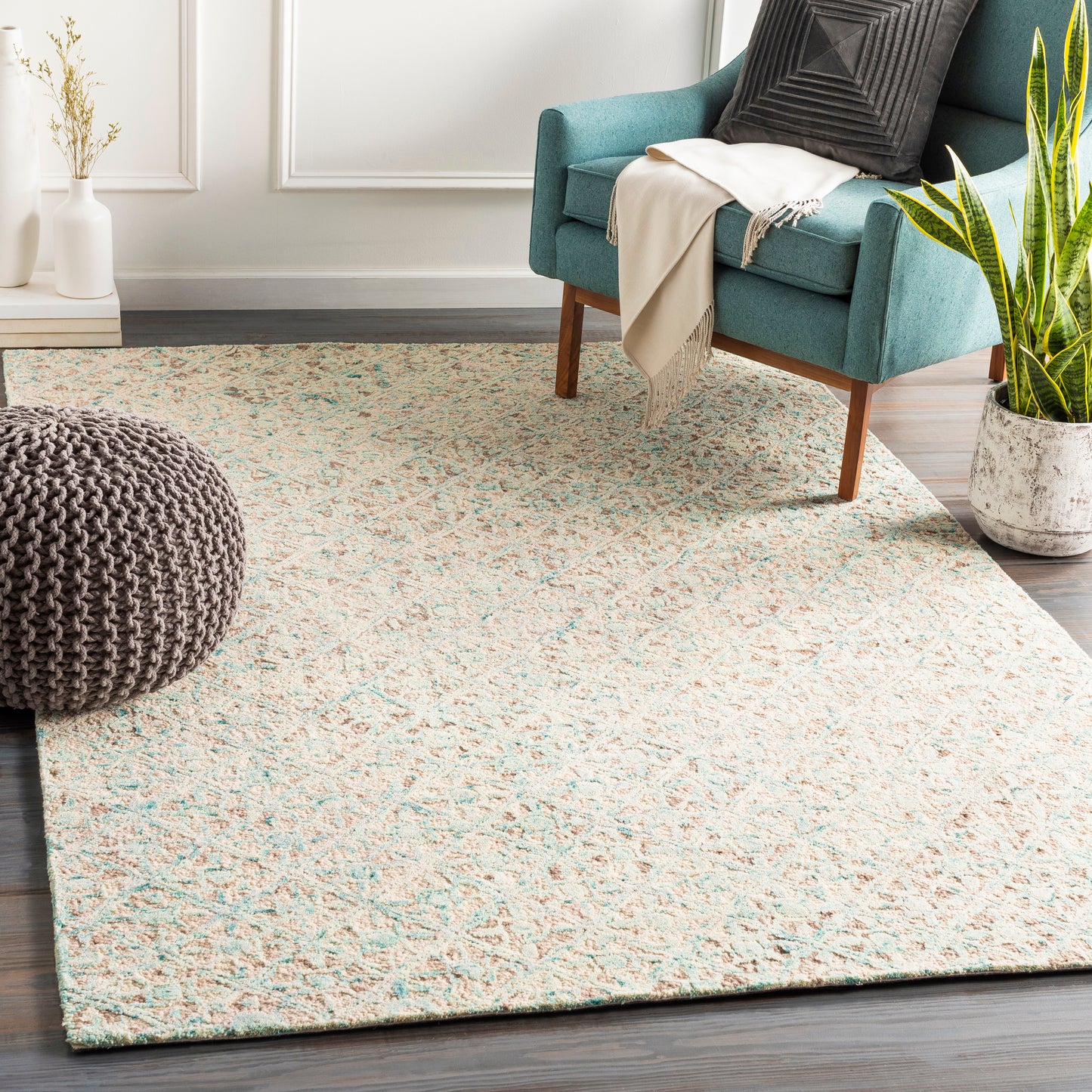 Avon 23575 Hand Tufted Wool Indoor Area Rug by Surya Rugs