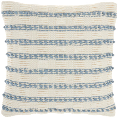Life Styles GC384 Cotton Woven Lines And Dots Throw Pillow From Mina Victory By Nourison Rugs