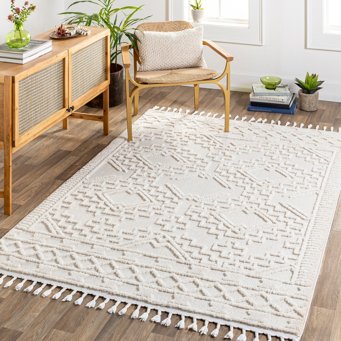 Azilal 30597 Machine Woven Synthetic Blend Indoor Area Rug by Surya Rugs