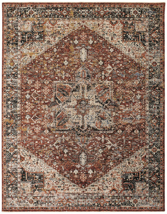 Caprio 3960F Machine Made Synthetic Blend Indoor Area Rug by Feizy Rugs