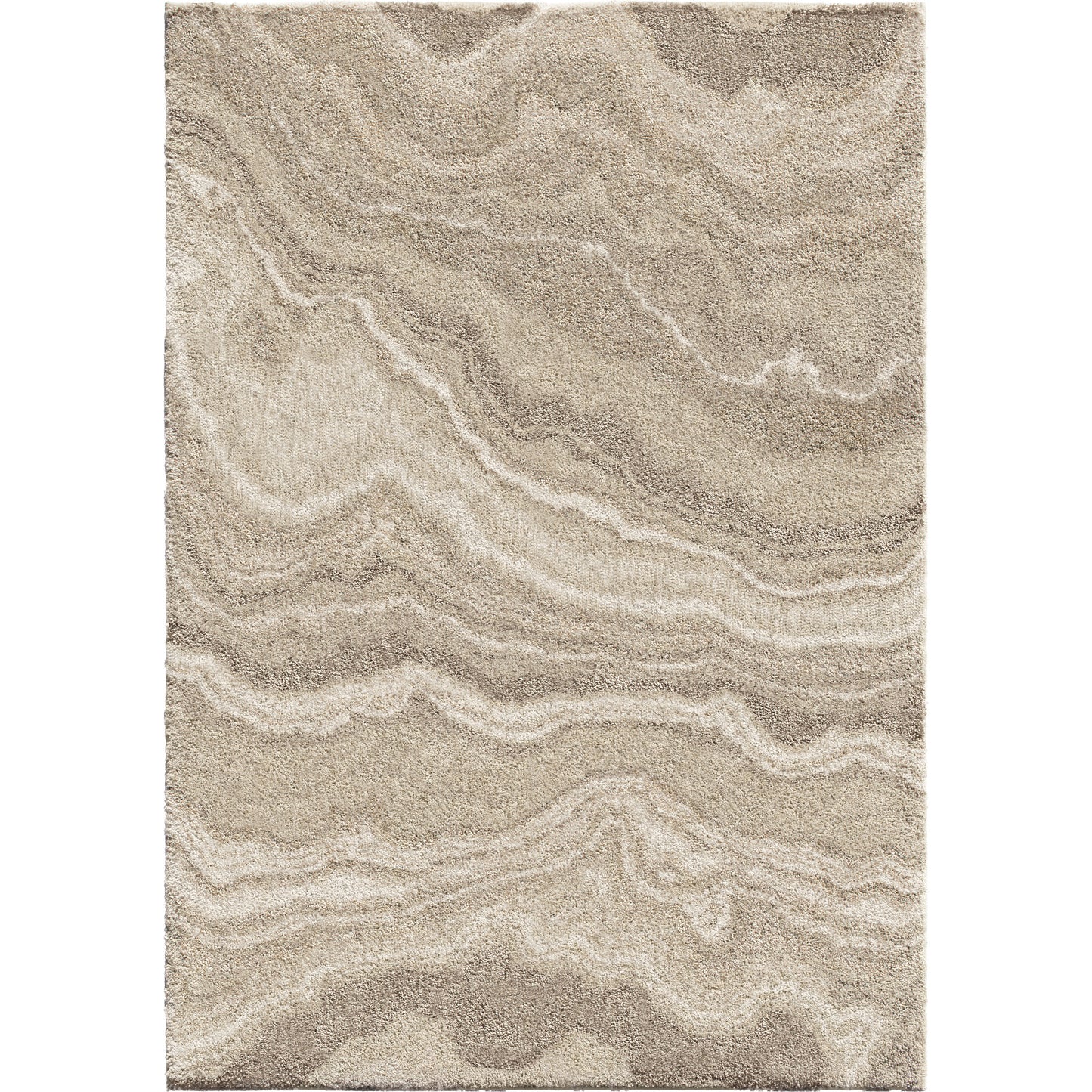 Orian Rugs Super Shag Cascade SSH/CASC Ivory Area Rug