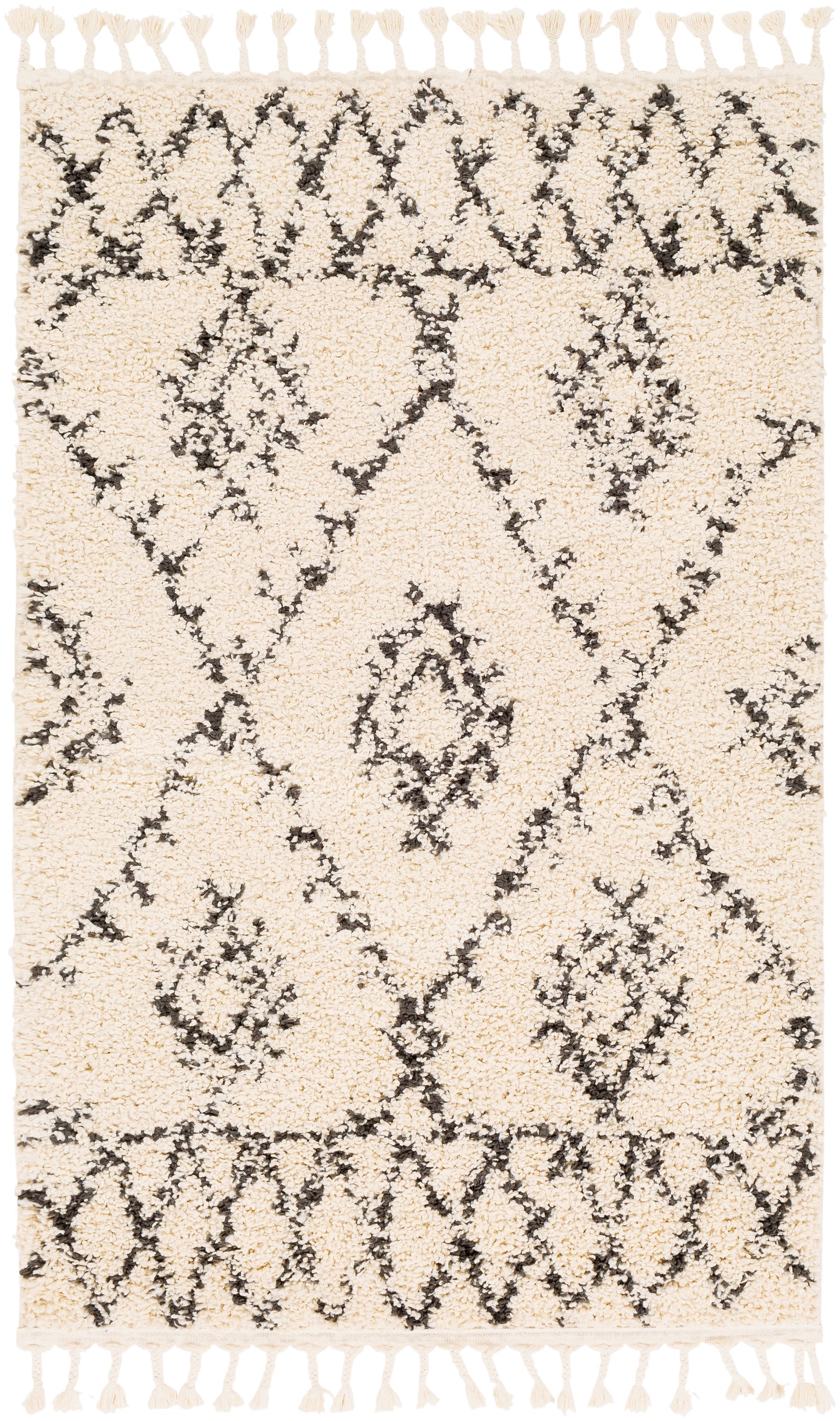 Berber Shag 22262 Machine Woven Synthetic Blend Indoor Area Rug by Surya Rugs