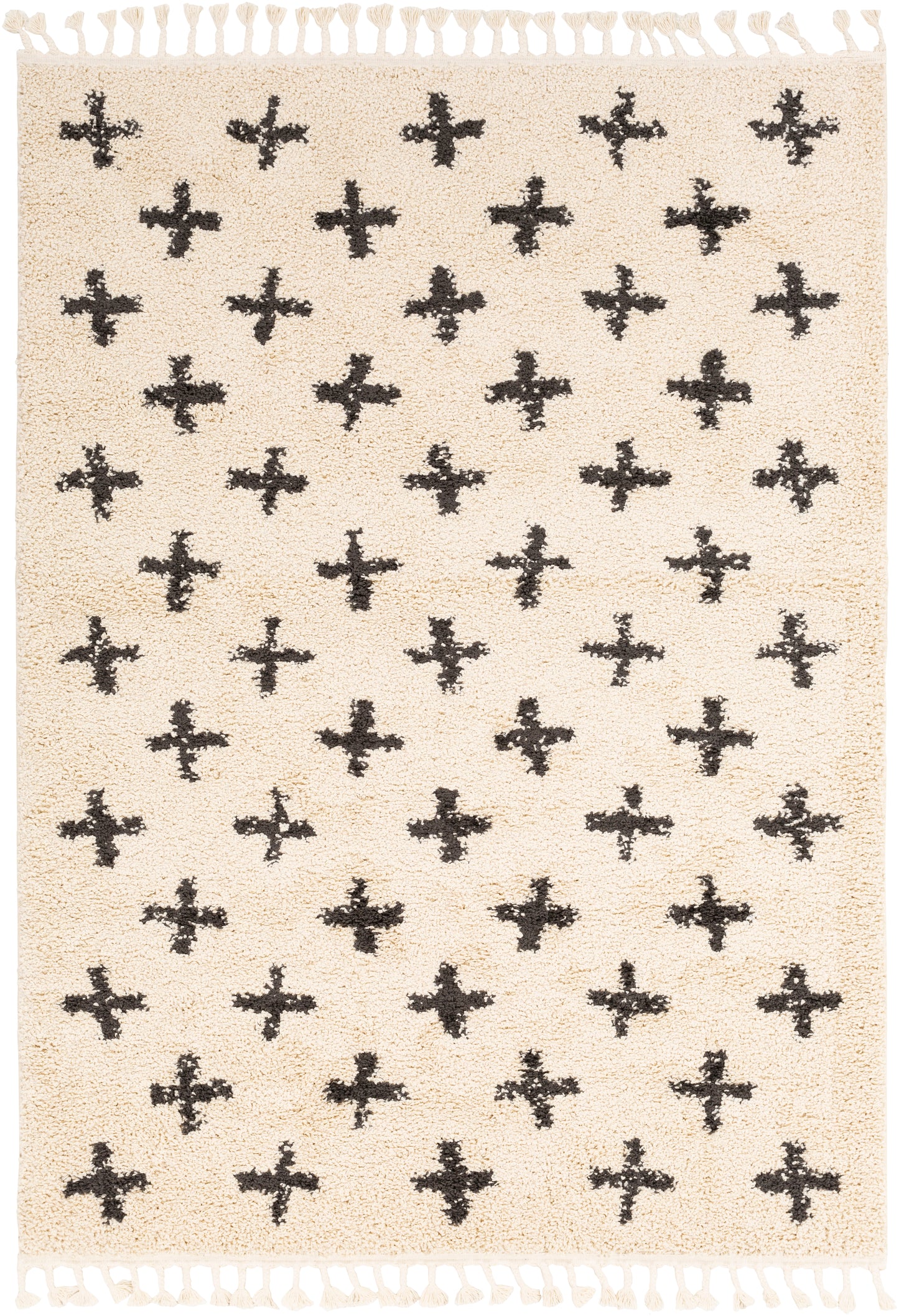 Berber Shag 23382 Machine Woven Synthetic Blend Indoor Area Rug by Surya Rugs