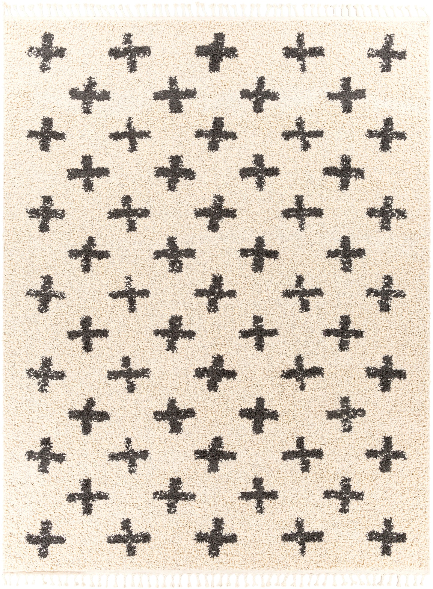 Berber Shag 23382 Machine Woven Synthetic Blend Indoor Area Rug by Surya Rugs