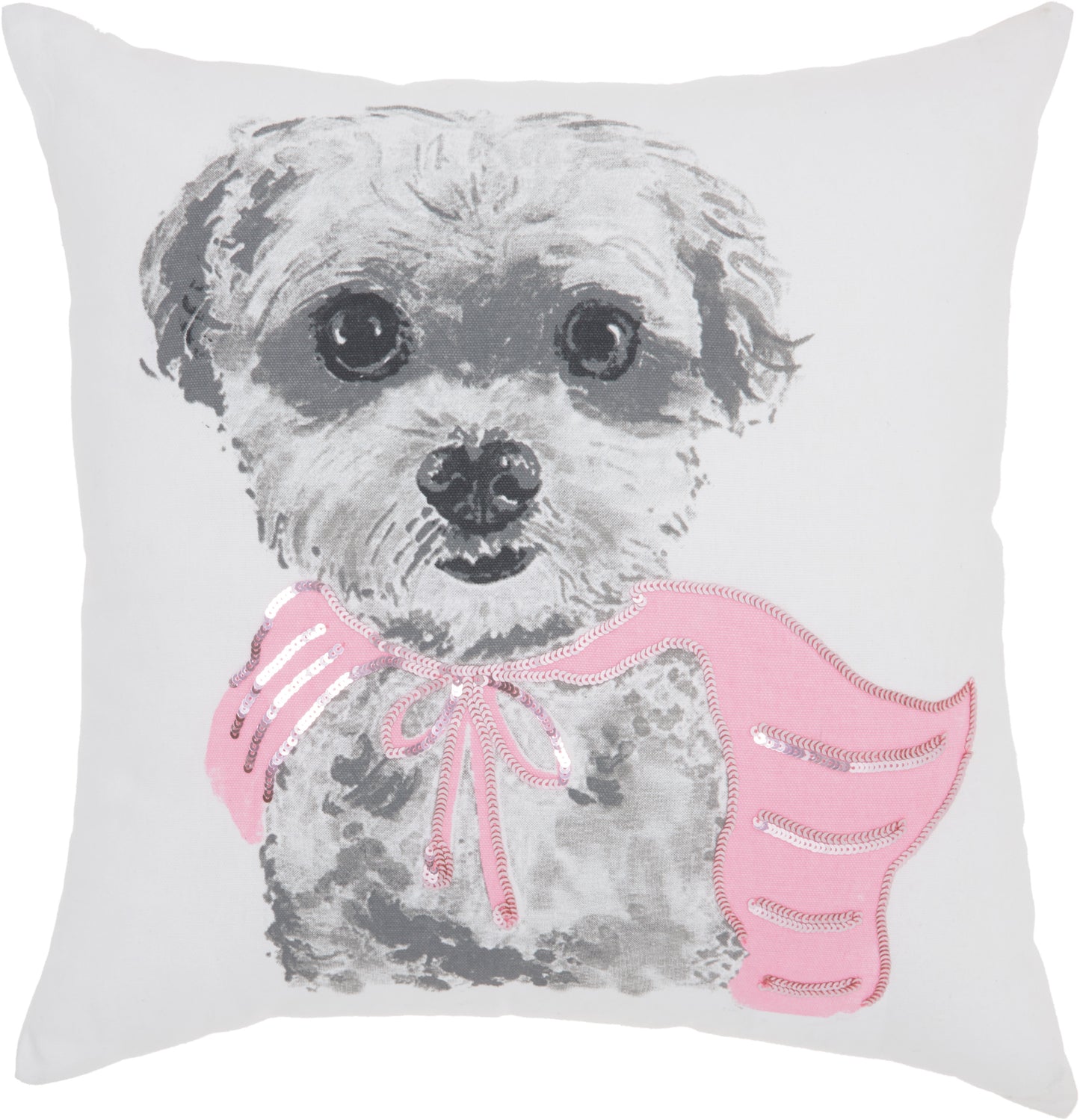 Luminescence JB210 Cotton Super Dog Throw Pillow From Mina Victory By Nourison Rugs | Throw Pillow